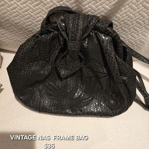 Vintage Black Frame Bag